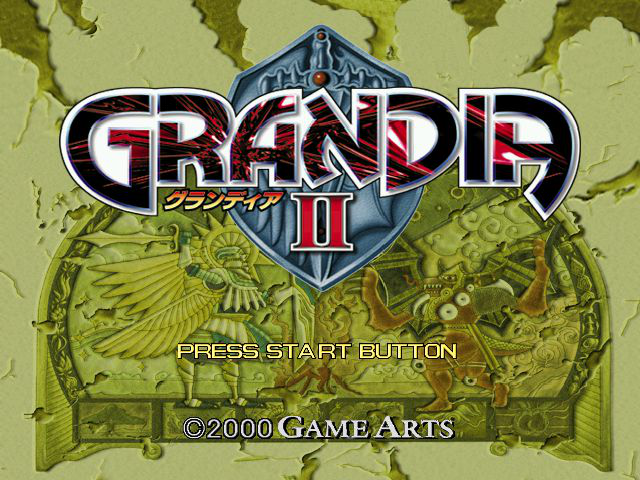 Grandia II Title Screen